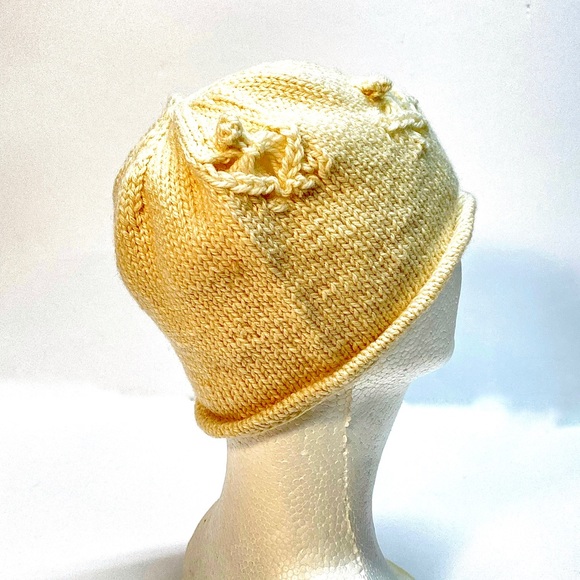 NWT Hand Knit Cashmere/Wool Blend Butterfly Cliche Beanie Hat One Size Fits Most - Picture 5 of 7